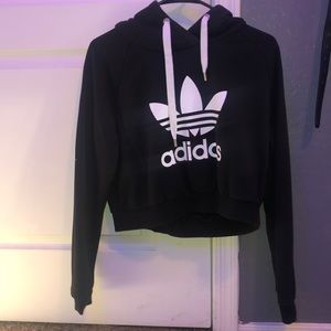adidas crop top sweatshirt
